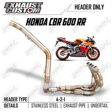 Header Manifold Race Fit To Honda CBR 600RR 2007-2019 Silver Color Stainless