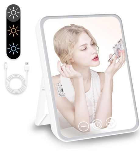 Led lighted makeup mirror - led,