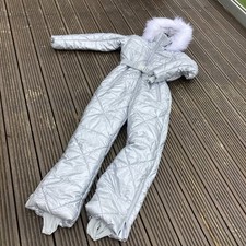 Ladies Pretty Little Things Ski suit, Silver, One Piece Ski Suit