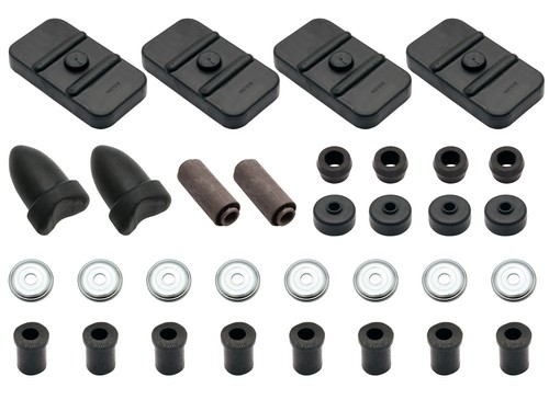 Rear suspension rubber - rear, kit