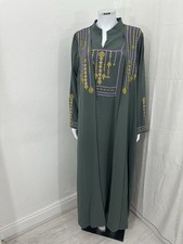 Used  Green 2 Piece Abaya Size
