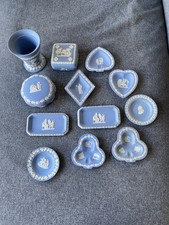 Wedgwood Blue Jasperware Vase 8.5cm