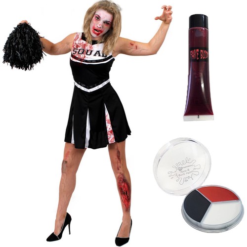 Black zombie cheerleader - zombie,