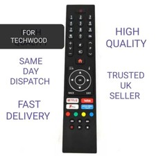  REMOTE CONTROL FOR TECHWOOD SMART TV MODEL:  32AO10FHD.  49A08FHD. 55AO11UHD