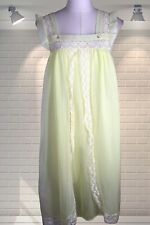 Vintage Luscious Lemon Double Nylon Cute Babydoll Nightie - UK 10