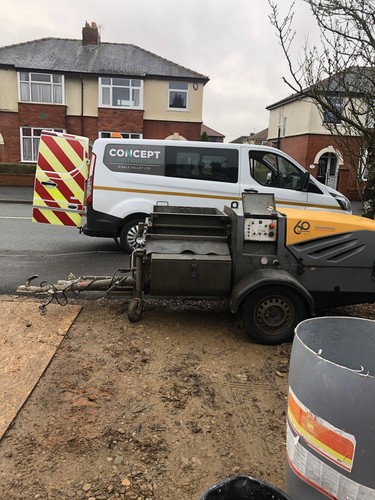 Liquid screed pump - liquid,