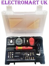 15W 30W DUAL WATTAGE PYROGRAPHY TOOL WOOD BURNING CRAFT PEN IRON KIT 