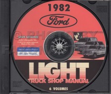 1982 Ford Truck Shop Manual 5 Book CD Set F100 F150 F250 F350 BRONCO Van