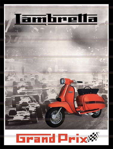 Lambretta retro vintage metal - retro,