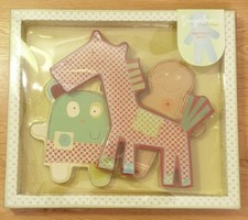 BNIB Baby Mamas & Papas GINGERBREAD  Nursery WALL PLAQUES x3 - Gift Set 
