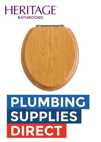 Heritage toilet seat - toilet, oak