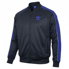 Adidas Firebird Track Jacket Mens Size M Black Vintage Sports Jacket Retro