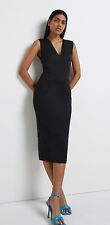 Diva Catwalk Black evening Wiggle Pinup Pencil Dress size 10 UK Brand New £165
