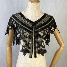 Gatsby Sequin Evening Wraps Bridal Wedding Shawl Women's Cape Up Shrug For 1920s