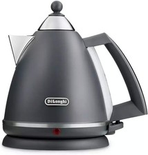 De'Longhi Argento Silva KBX3016.GY Kettle with 1.7L Capacity - Silver / Grey