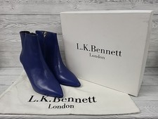 L.K.Bennett Blue Leather