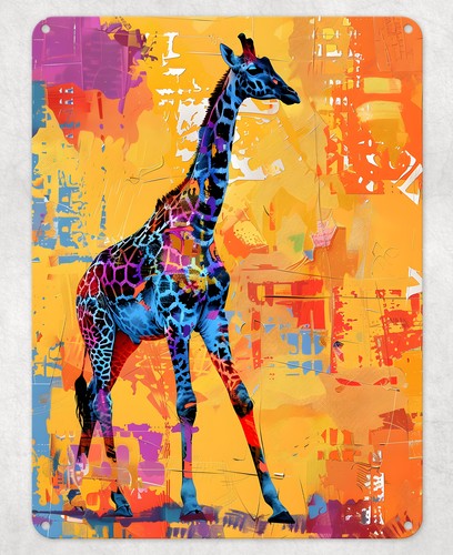Abstract giraffe artwork metal - abstract,