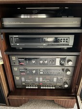 Sanyo JA-240 Vintage Stereo Integrated Amplifier JT240L Tuner RD W340 Tape Deck