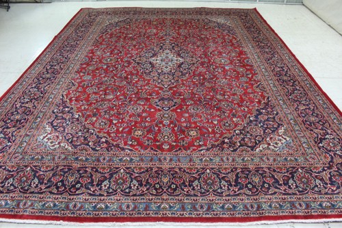 Handmade wool rug red - handmade,