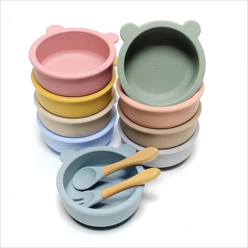 Silicone suction bowl and - silicone,