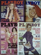 LOT / SET of 4 US PLAYBOY 2002