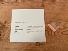 Porsche Design Watch Plate -