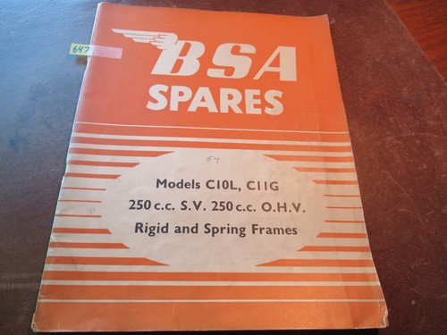 Bsa 1954 c10l c11g 250 - 1954,