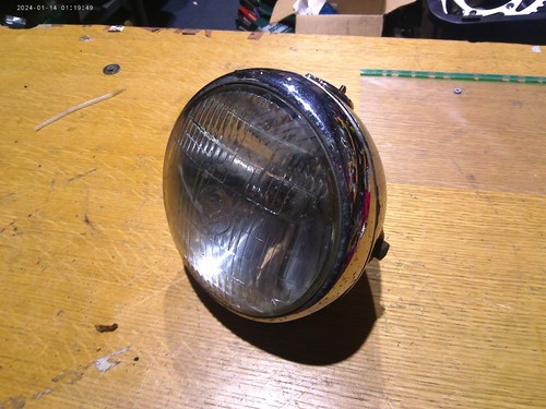 Lucas chrome headlight - chrome,