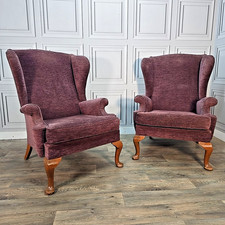 Pair Vintage Wingback