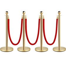 4PCS Crowd Control Stanchion