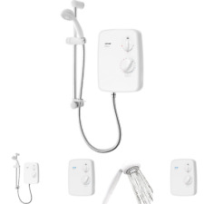 Electric Shower Unit Triton Riba Power White Unit Chrome Powerful 8.5 9.5 10.5kW