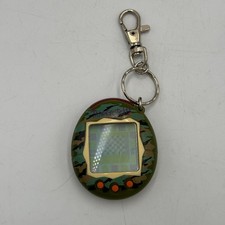 Vintage Tamagotchi Connection V2 Green Camo  2004 Fully Working Bandai