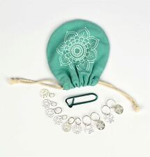 KnitPro Mindful Collection Sterling Silver Plated Chakra Knitting Stitch Markers