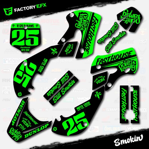 Black green smokin racing - &,