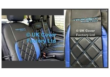 VAN SEAT COVERS FOR FORD TRANSIT CUSTOM PREMIUM LEATHERETTE VARIOUS BENTLEY