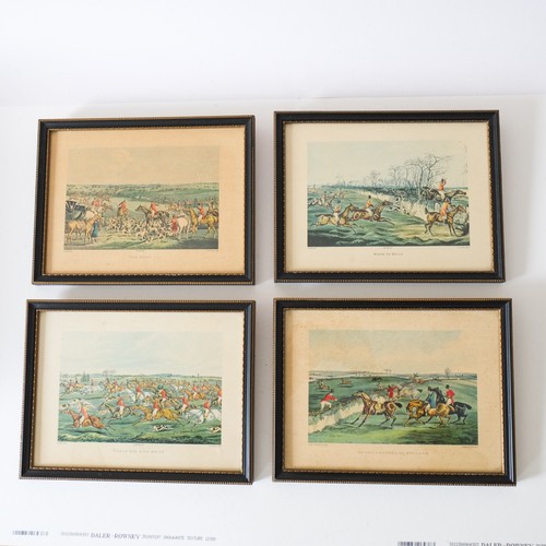 Set hunting scene prints - set,
