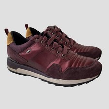 Geox Respira Burgundy Trainers Aneko Amphibiox Women's Size UK 4 New Waterproof