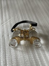 Swarovski Crystal Miniature Binoculars (Gold) 243445 - Unboxed