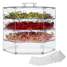 Multi-tier 3-tier Sprouter Seed Germinator for Sprouting Sprouts