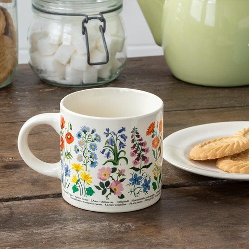 Wild flowers ceramic mug - flowers,