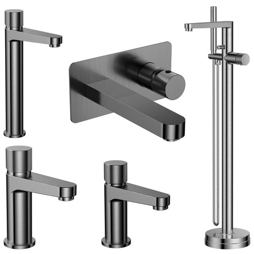 Gun metal bathroom - gun, basin