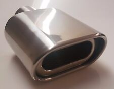 STEEL SPORTS EXHAUST TRIM TIP MUFFLER CHROME TAIL CAR VAN 58MM UNIVERSAL EX16