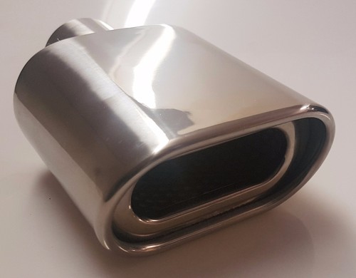 Steel sports exhaust trim - steel, tip