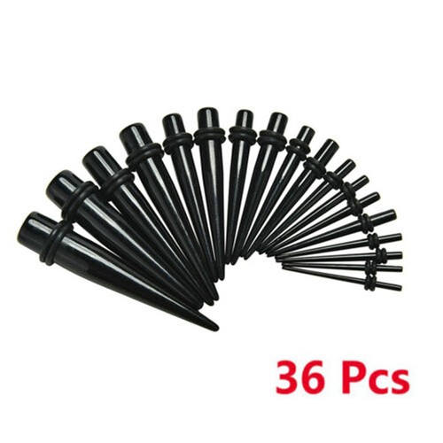 36pcs taper stretcher ear - 36pcs,