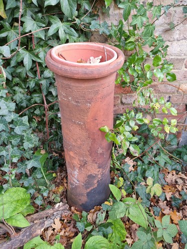 Vintage chimney pots garden - vintage,