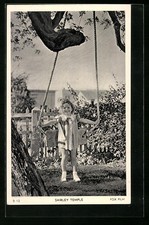 Actress Shirley Temple with a Swing, Postcard 