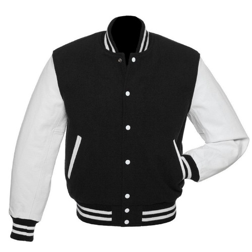 Black white wool - black, real