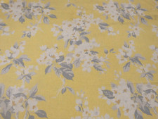 LAURA ASHLEY APPLE BLOSSOM PALE SUNSHINE Linen Blend Fabric