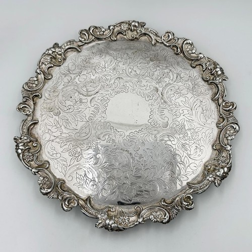Victorian floral waiter - victorian,