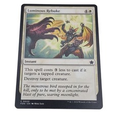 Luminous Rebuke: Instant MTG Magic The Gathering Foundations Card 2024